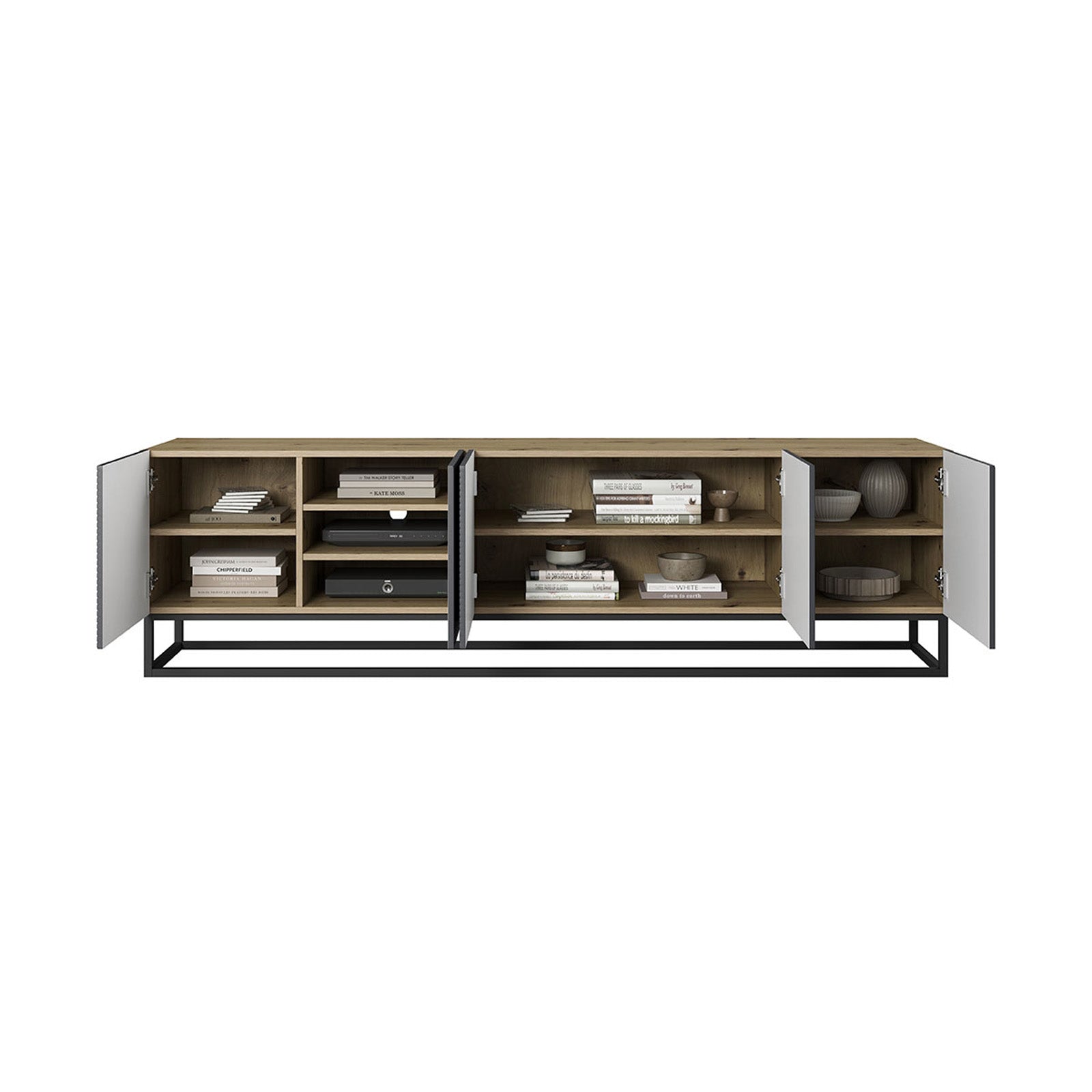 Komoda Asha 200cm, Materijal: hrast