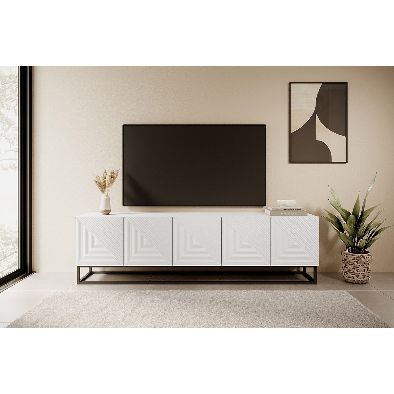 Komoda Asha 200cm, Materijal: hrast