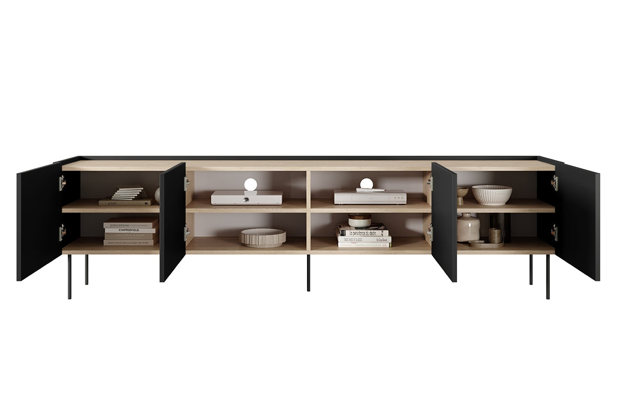 TV Komoda Desin 220cm, 4 vrata, Materijal: MDF