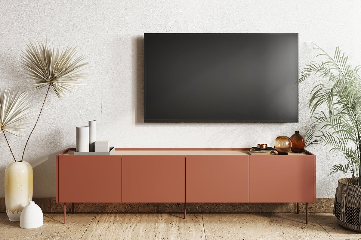 TV Komoda Desin 220cm, 4 vrata, Materijal: MDF
