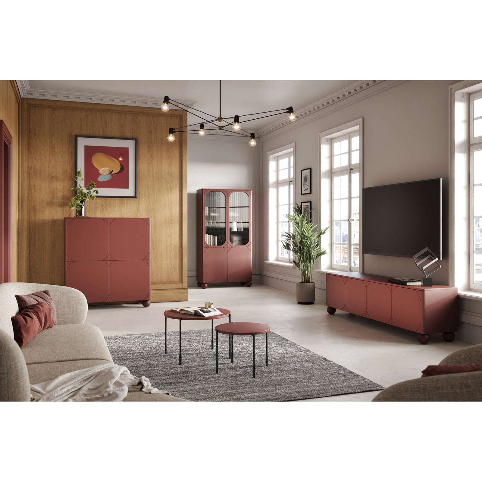 Komoda Sonatia 200cm, 4 vrata, Materijal: MDF