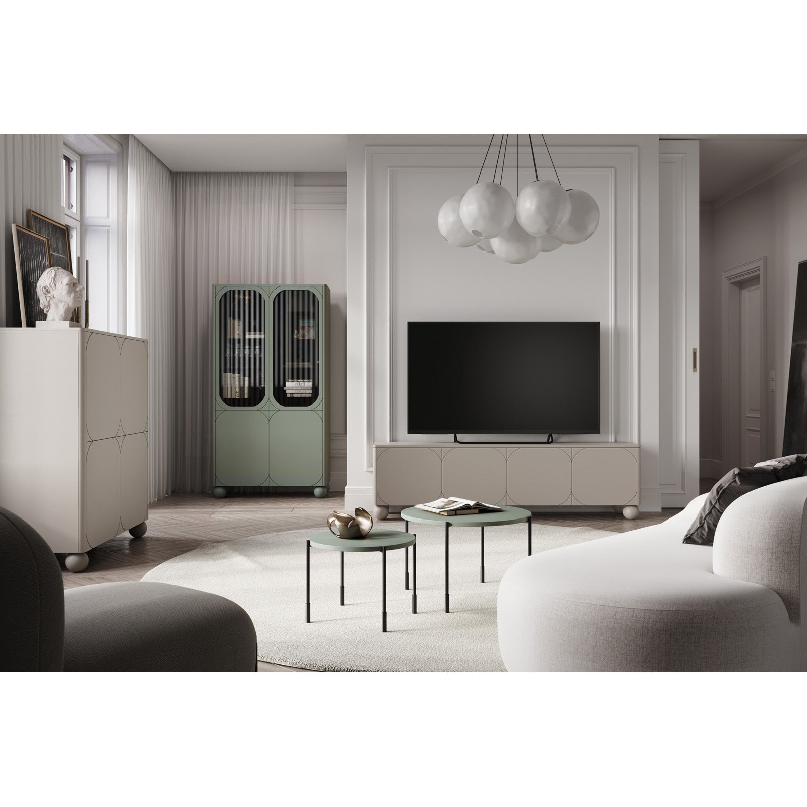 Komoda Sonatia 200cm, 4 vrata i 2 ladice, Materijal: MDF