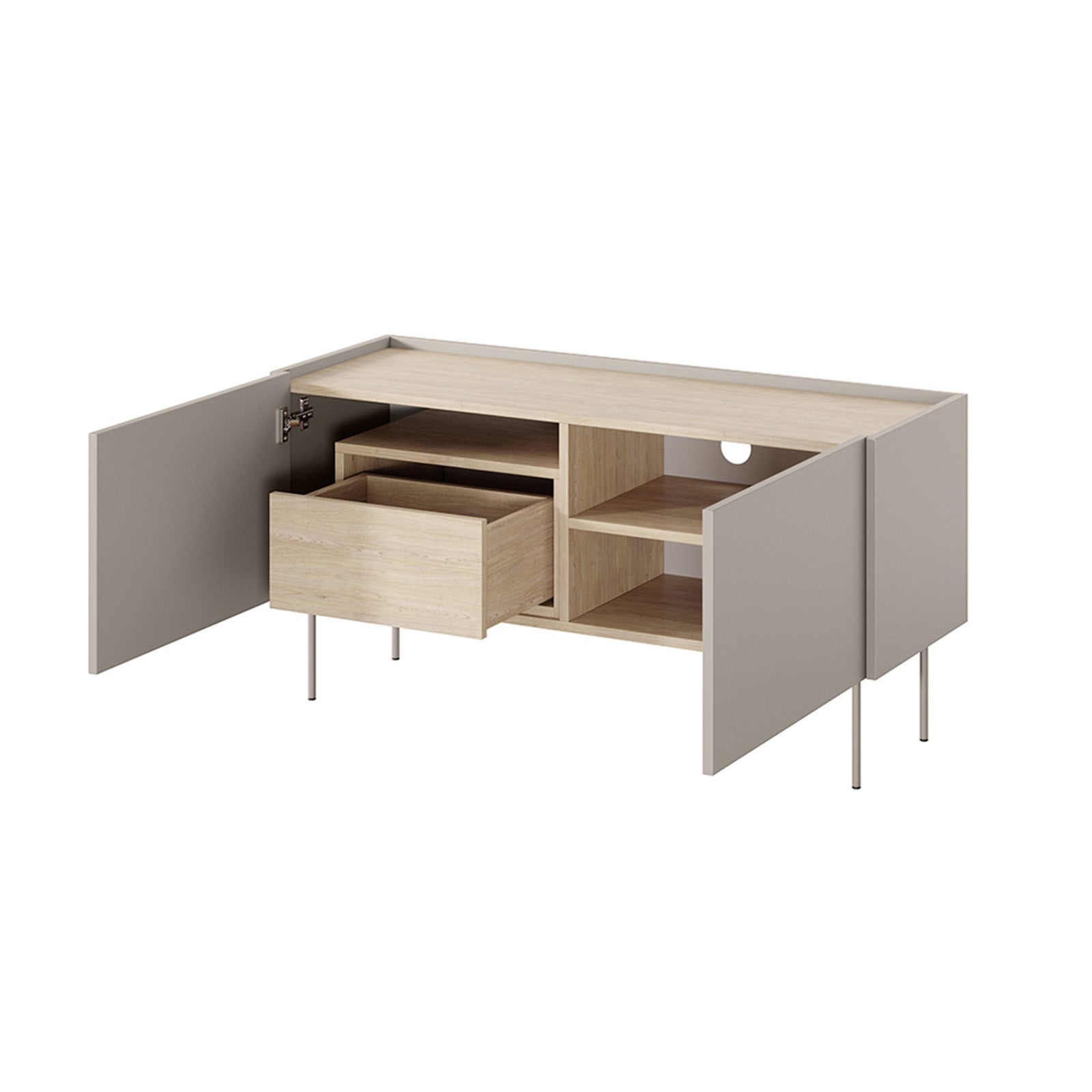 Komoda Desin 120cm, 2 vrata i 1 ladica, Materijal: MDF