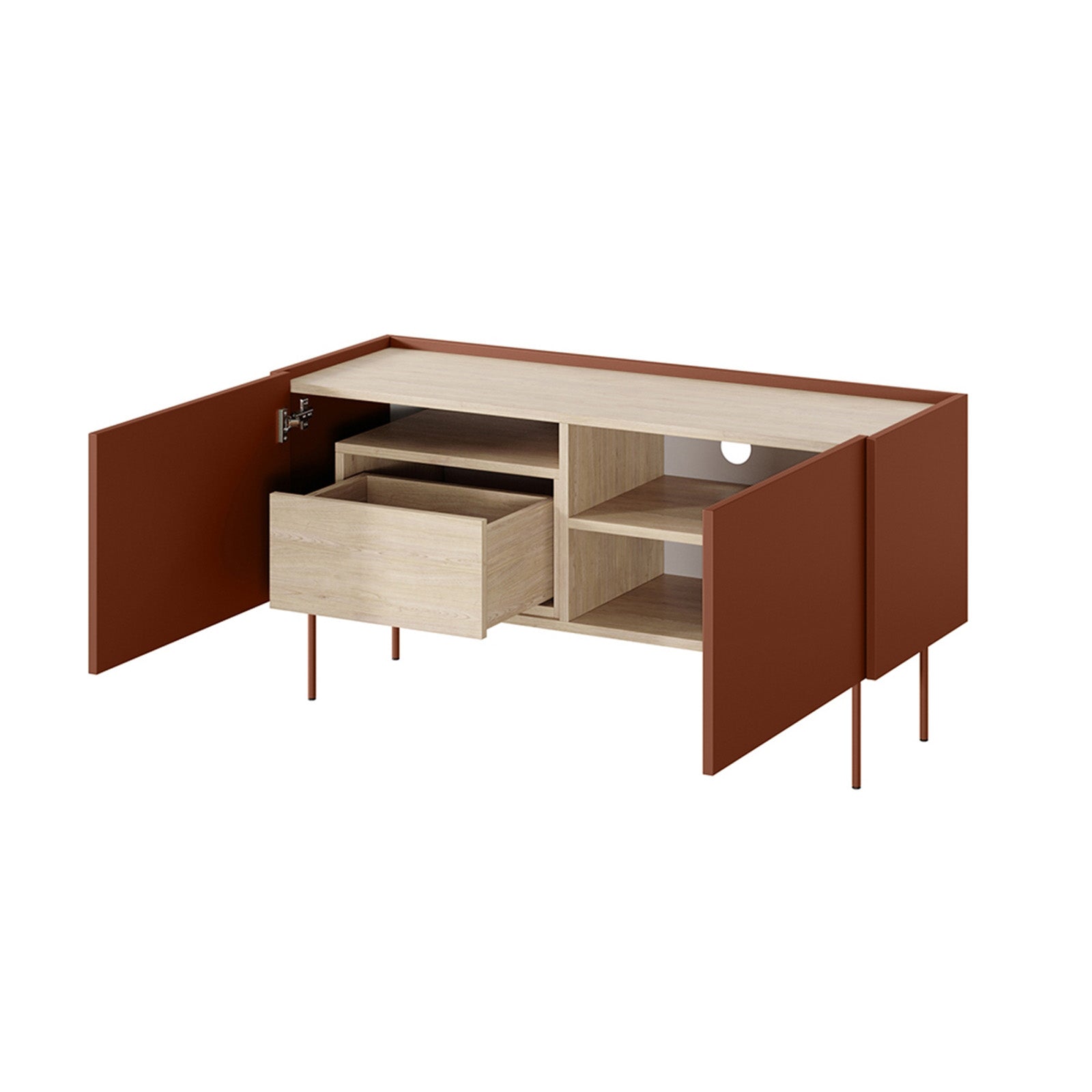 Komoda Desin 120cm, 2 vrata i 1 ladica, Materijal: MDF