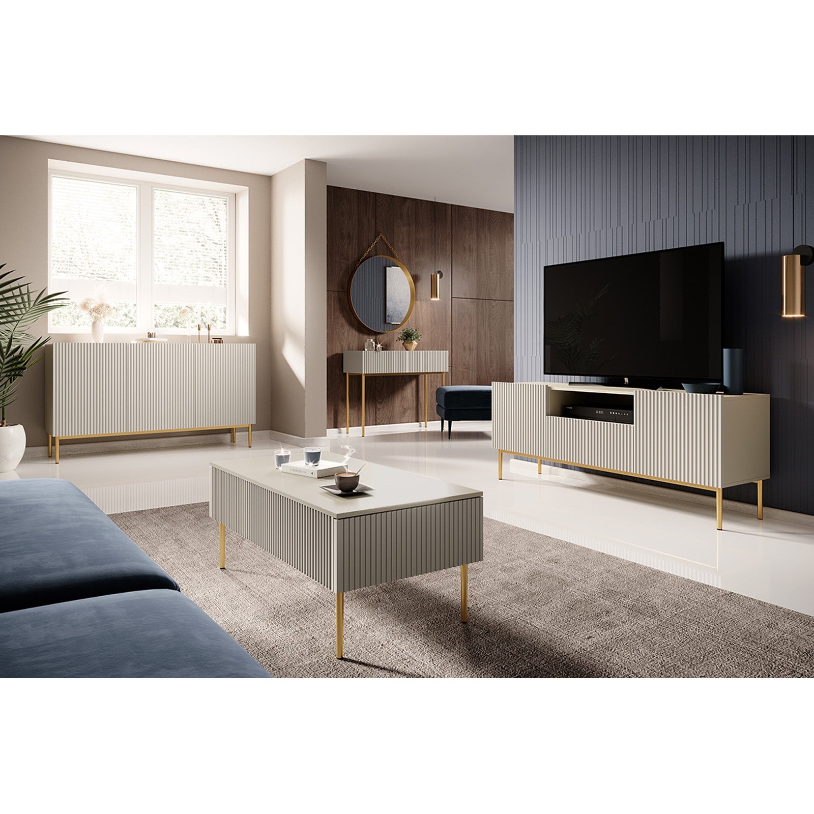 Komoda Nicole 150cm, Materijal: MDF