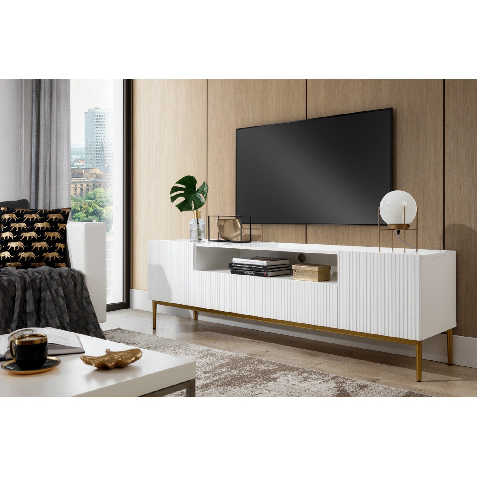 Komoda Nicole 200cm, Materijal: MDF