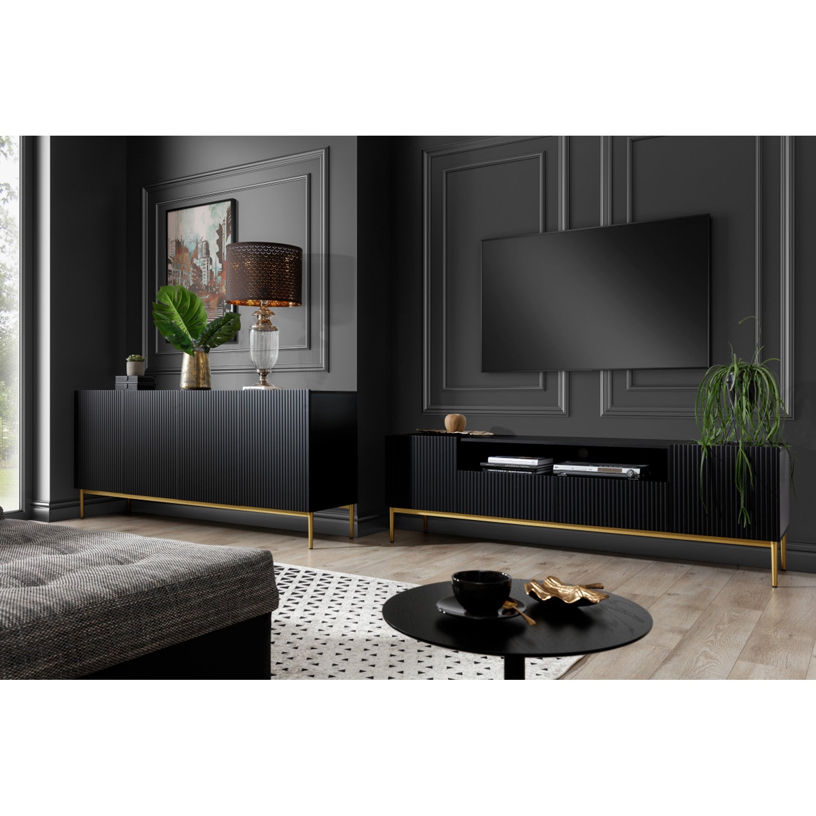 Komoda Nicole 200cm, Materijal: MDF