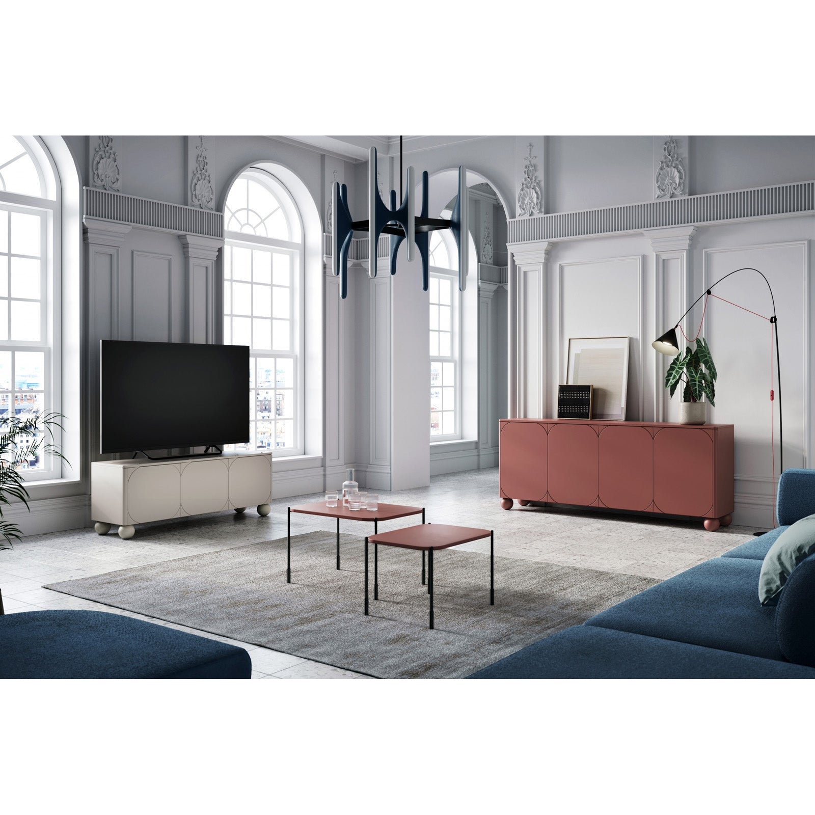 Komoda Sonatia 150cm, 3 vrata, Materijal: MDF