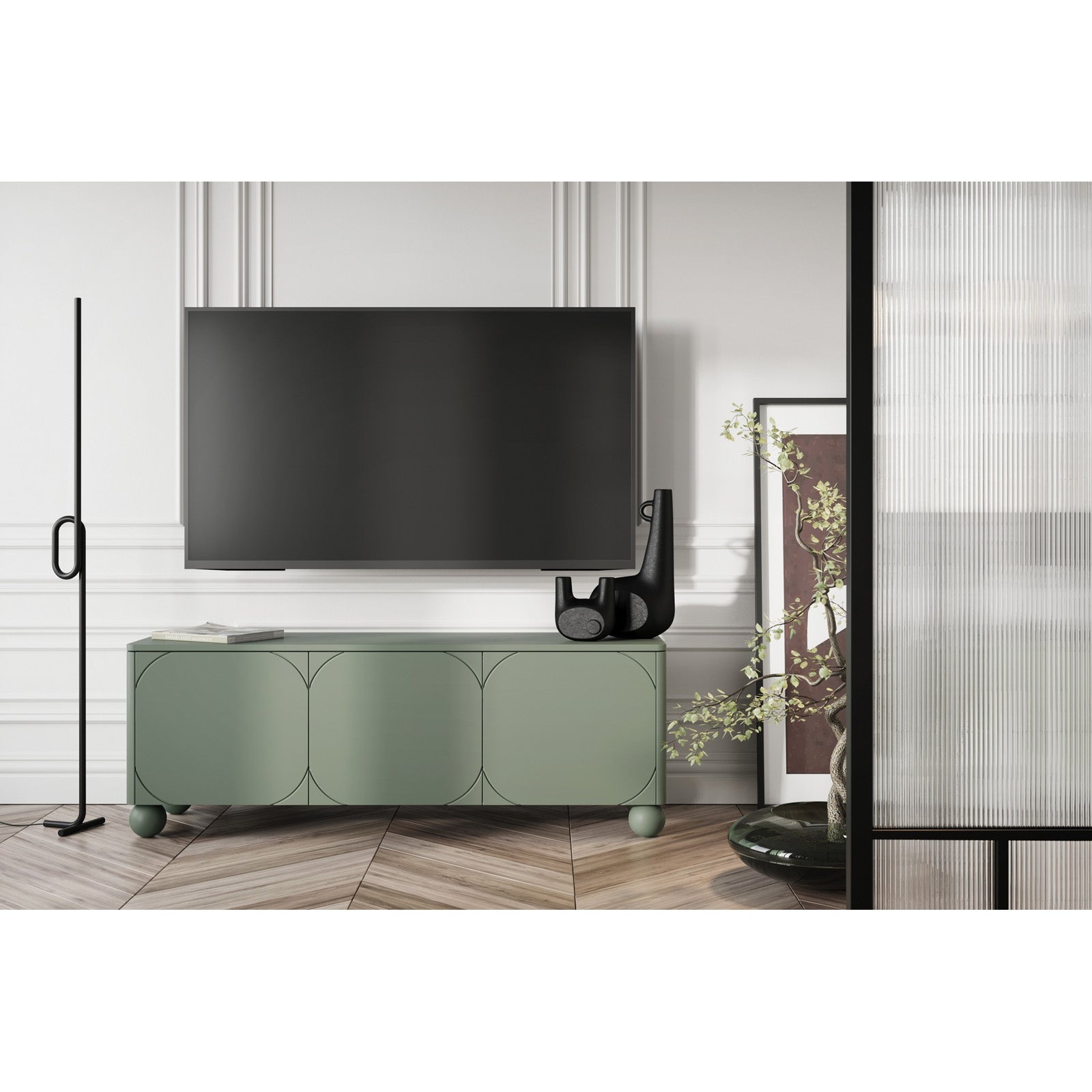 Komoda Sonatia 150cm, 3 vrata, Materijal: MDF