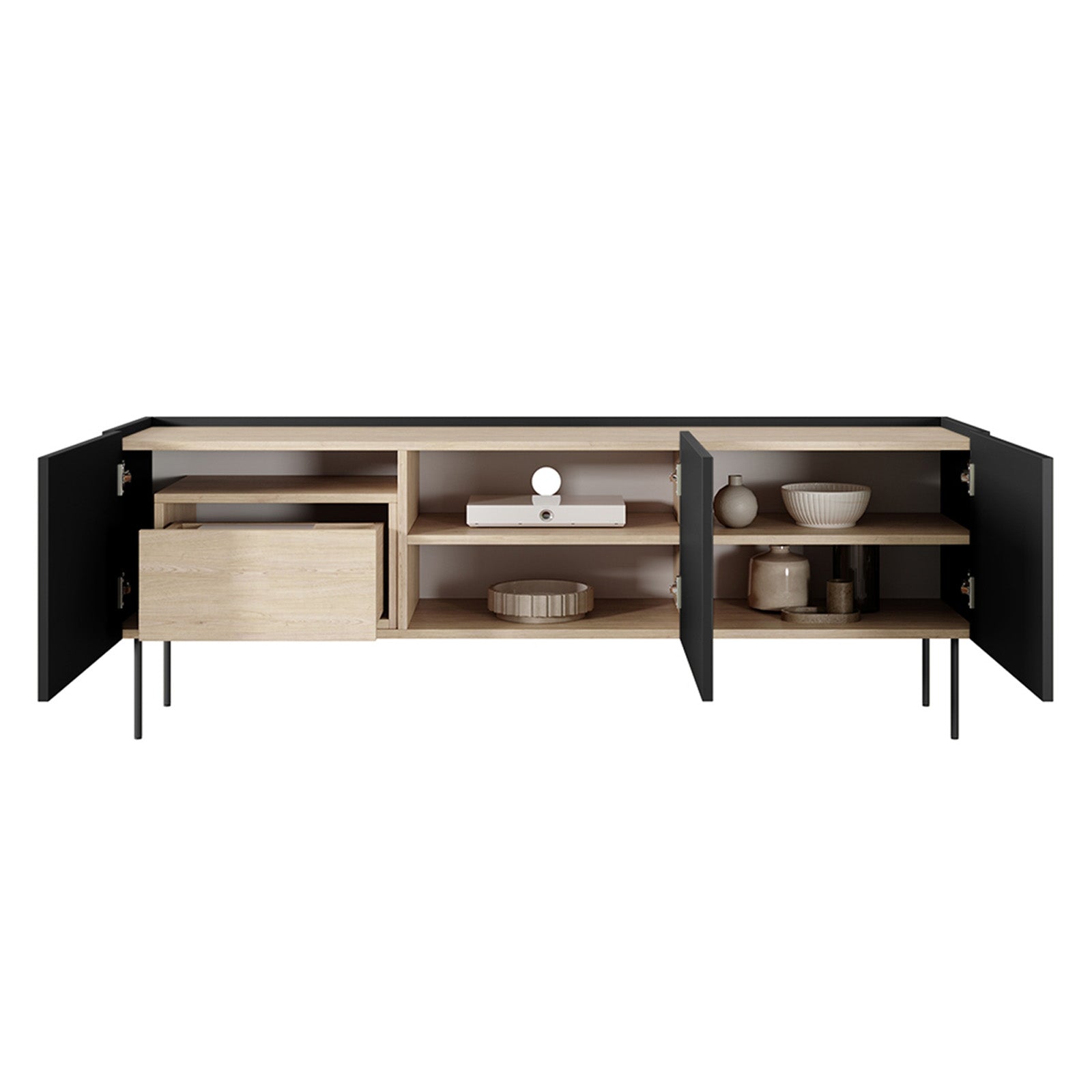 Komoda Desin 170cm, 3 vrata i 1 ladica, Materijal: MDF