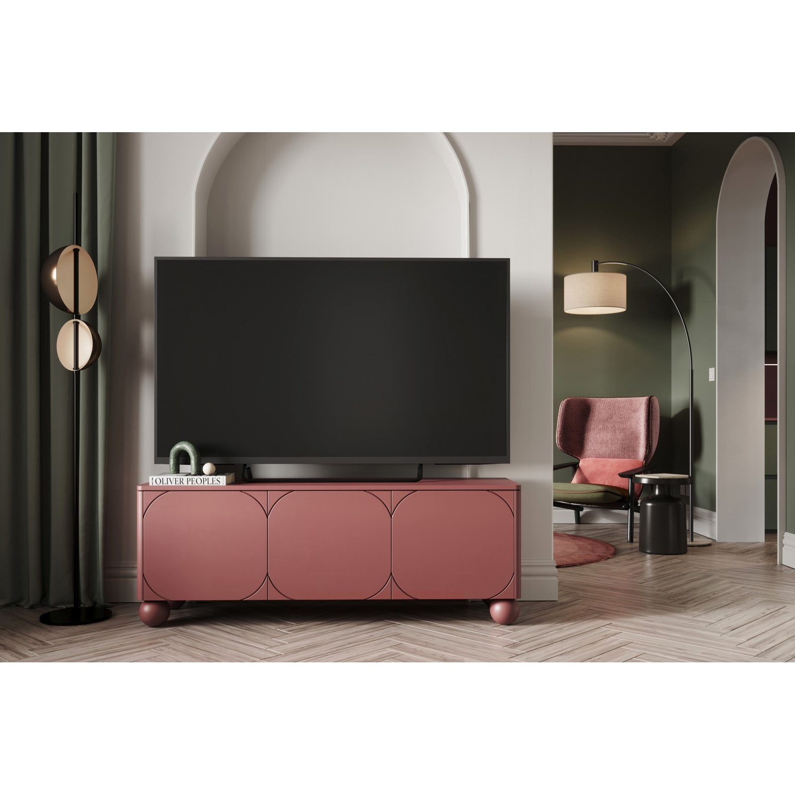 Komoda Sonatia 150cm, 3 vrata i 1 ladica, Materijal: MDF