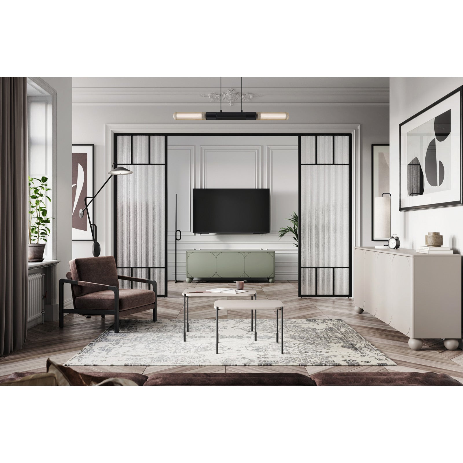 Komoda Sonatia 150cm, 3 vrata i 1 ladica, Materijal: MDF