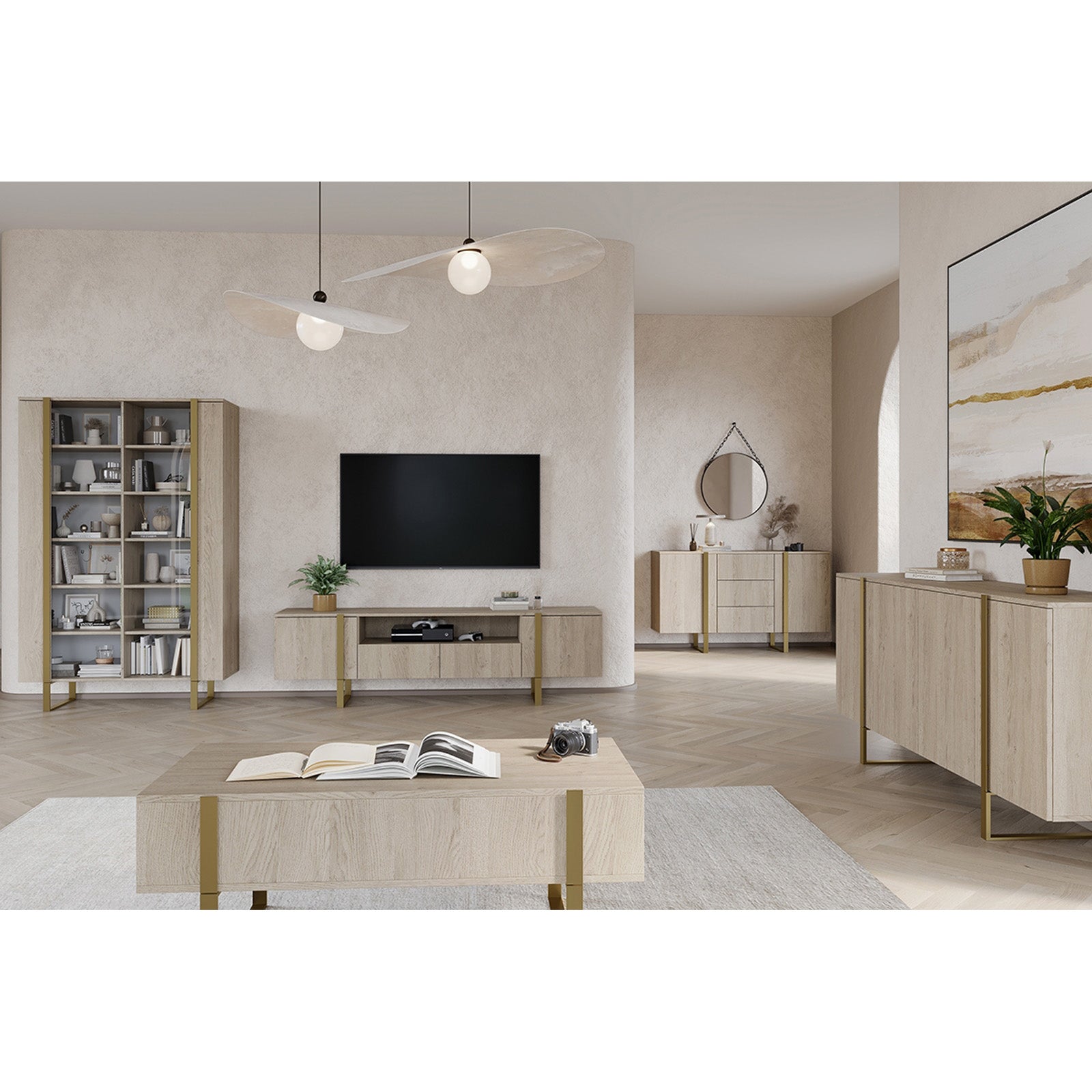 Komoda Verica 200cm, Materijal: Laminirana ploča