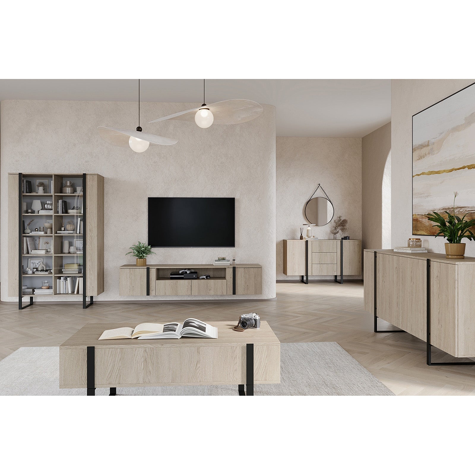 Komoda Verica 200cm, Materijal: Laminirana ploča