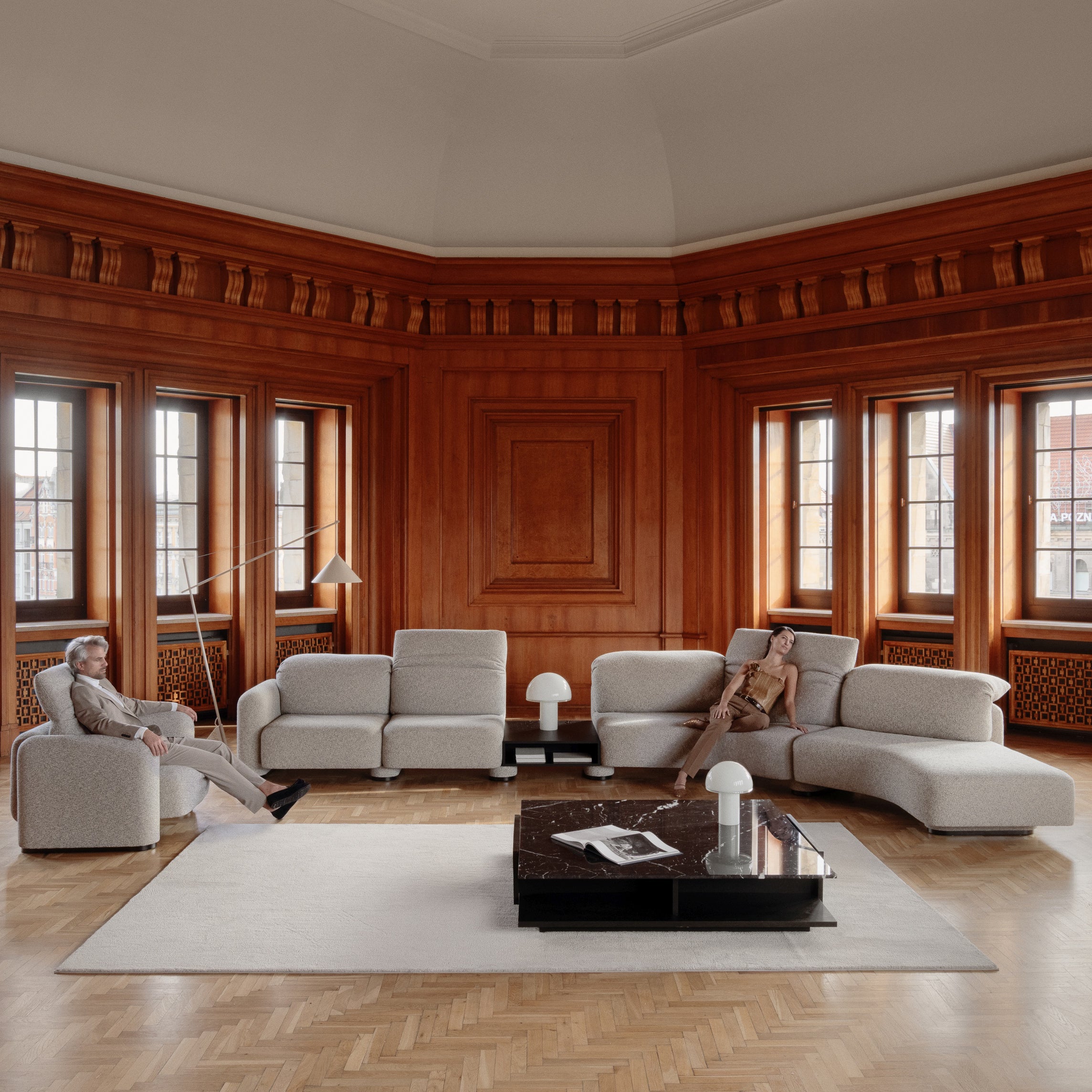 Modularna garnitura La Roche, Materijal: Mogućnost izbora