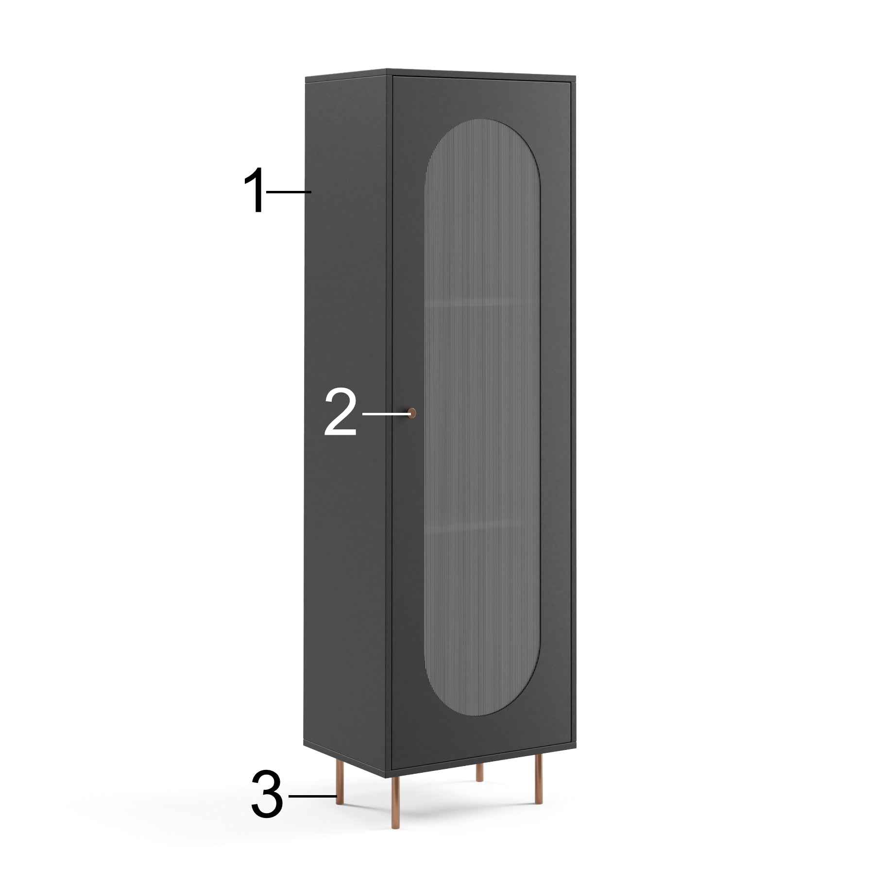 Vitrina Velvet 200x60cm, Materijal: Laminirana ploča