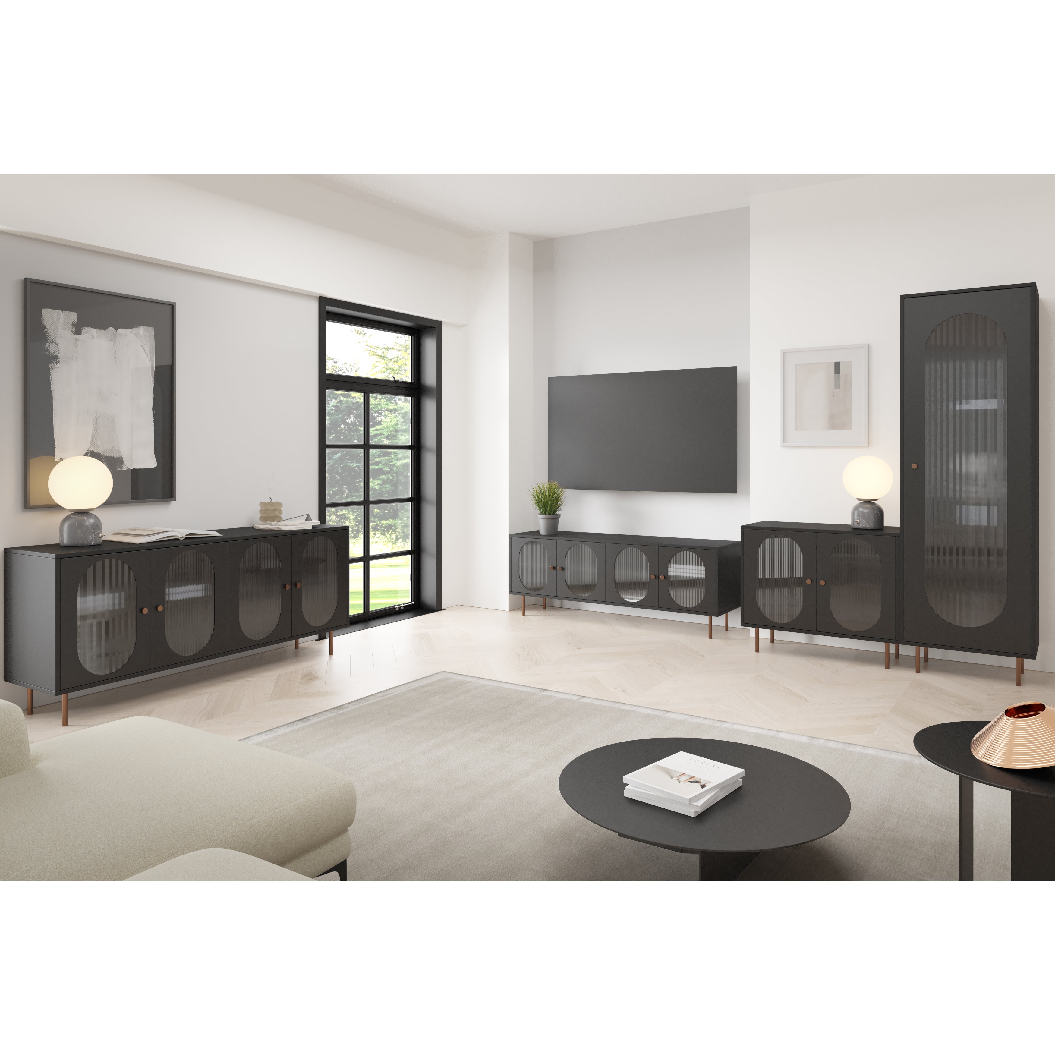 Komoda Velvet 164.5x42cm, Materijal: Laminirana ploča